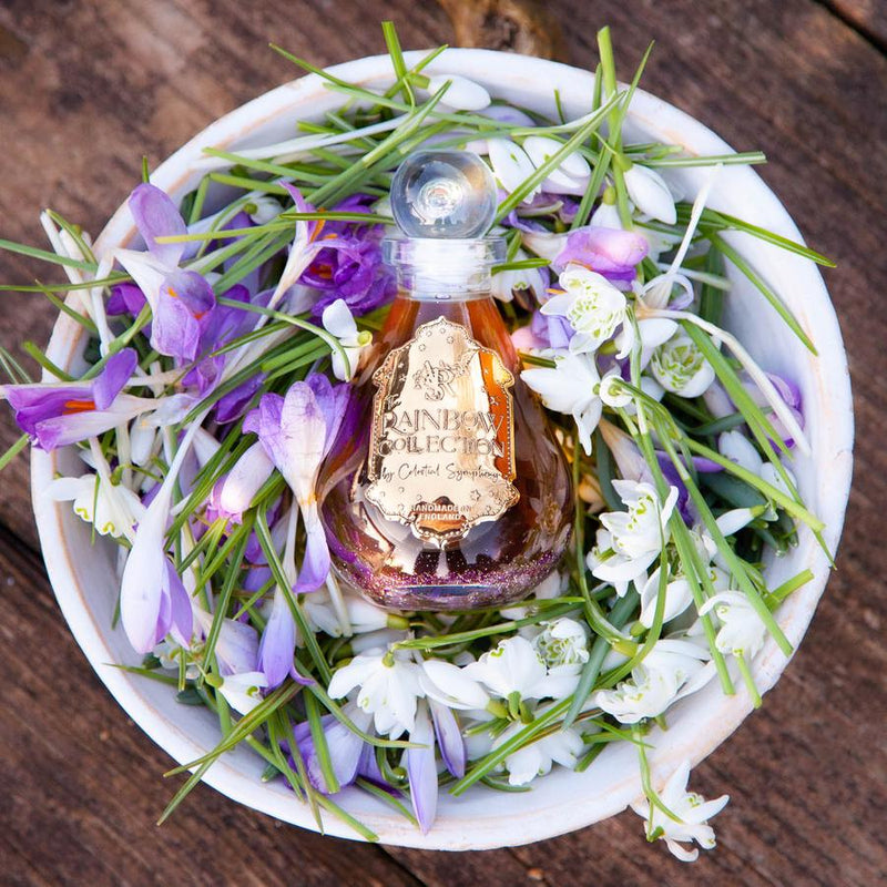 Prabangus putojantis vonios aliejus su Ametisto kristalais ir natūraliais eteriniais aliejais - Celestial Symphony