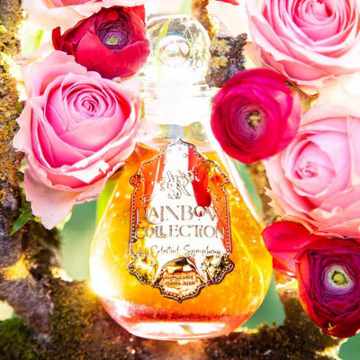 Prabangus putojantis vonios aliejus su Ametisto kristalais "ŠIRDIES GIESMĖ" - Celestial Symphony