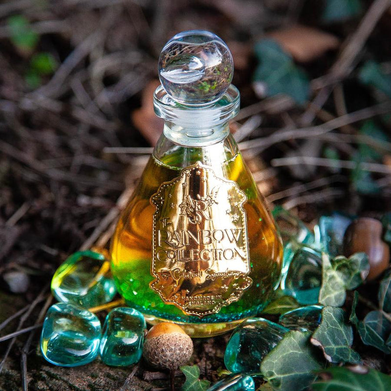 Užburiančio maudymosi ritualo putojantis vonios aliejus "MIŠKO DVELKSMAS" su kristalais - Celestial Symphony