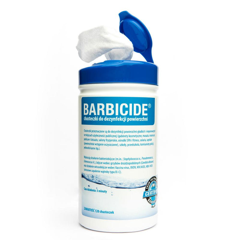 Dezinfekcinės servetėlės | BARBICIDE wipes 120 pcs - AurelijosSPA