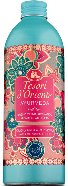 Tesori d'Oriente AYURVEDA Bath Cream, Putojantis Vonios Kremas, burbulinis vonios kremas, vonios putos, kvepiantis vonios kremas, parfumuotas vonios kremas, vonios kremas su kvepalais, rytietiškas vonios kremas