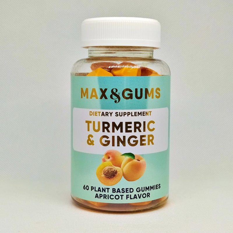 Natūralūs Vitaminai guminukai su Ciberžole ir Imbieru virškinimui ir imunitetui - Max & Gums