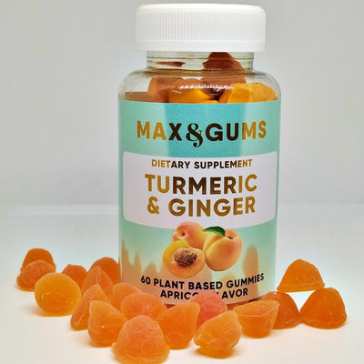 Natūralūs Vitaminai guminukai su Ciberžole ir Imbieru virškinimui ir imunitetui - Max & Gums