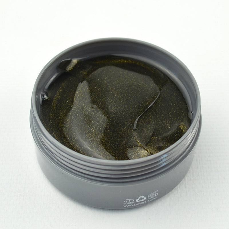 Kolageninė paakių kaukė su 24 karatu auksu ir Juodojo Perlo milteliais - LANBENA