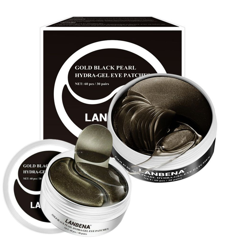 Kolageno paakių kaukė su 24 karatu auksu ir Juodojo Perlo milteliais - LANBENA