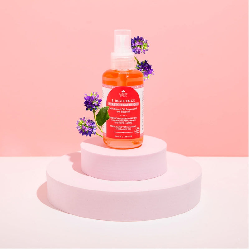 Natūralus strijų aliejus su Vitaminu E ir Bakučioliu - Nature Spell