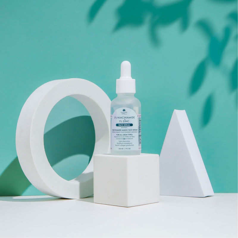 5% Niacinamido + 1% Cinko Veido Serumas tvirtai ir sveikai odai ir apsaugo nuo hiperpigmentacijos - Nature Spell