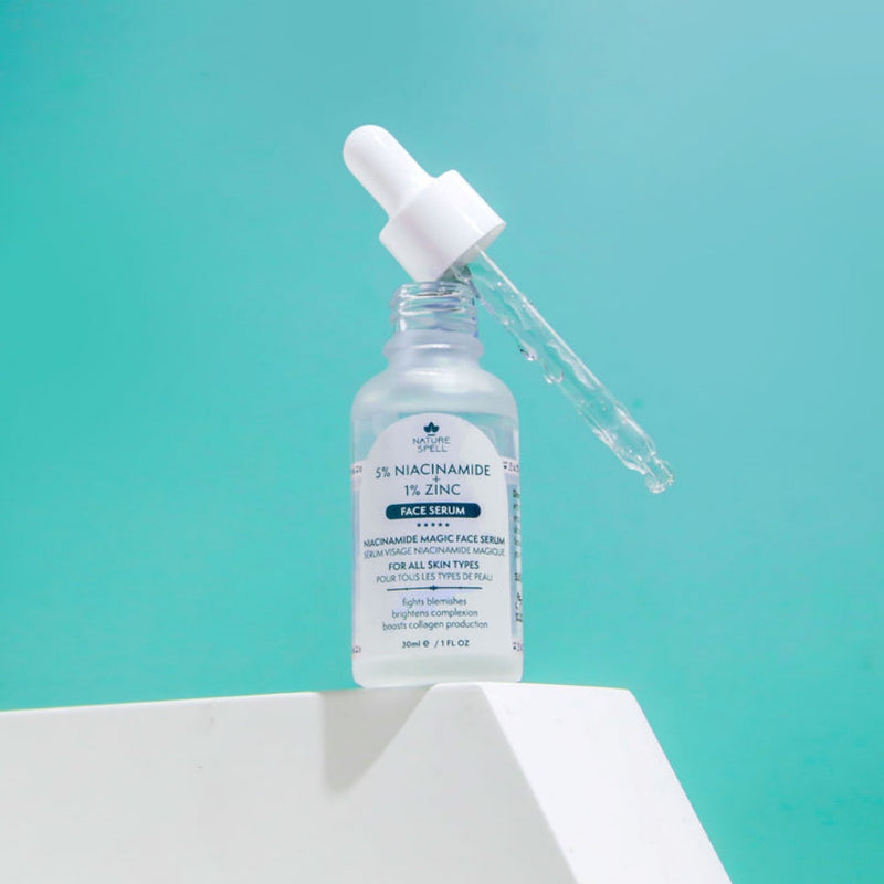 5% Niacinamido + 1% Cinko Veido Serumas tvirtai ir sveikai odai nuo hiperpigmentacijos - Nature Spell