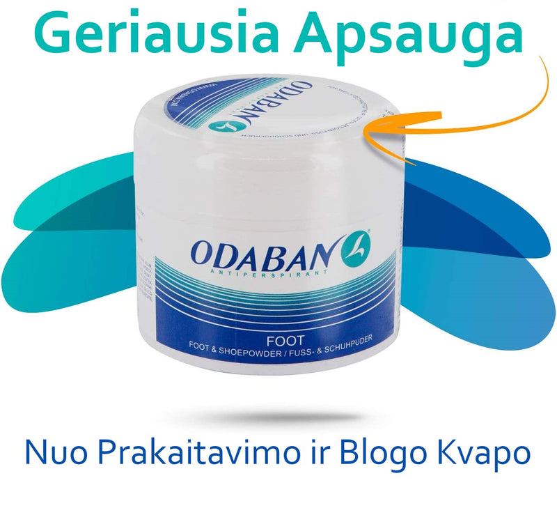 ODABAN Pėdų ir Batų Pudra nuo Blogo Kvapo