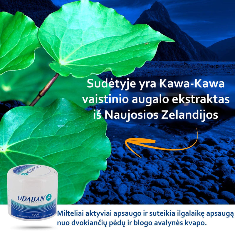 ODABAN Pėdų prakaitavimą ir blogą kvapą naikinanti pudra