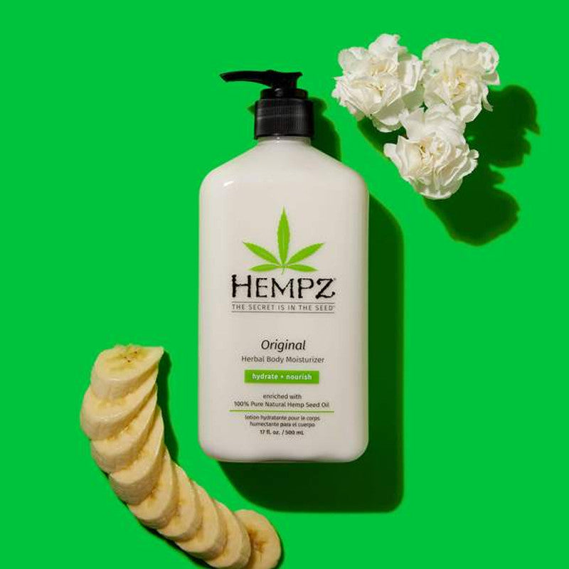 Hempz Drėkinantis kūno kremas su Kanapių aliejumi sausai odai - Original Herbal Body Moisturizer Body Lotion
