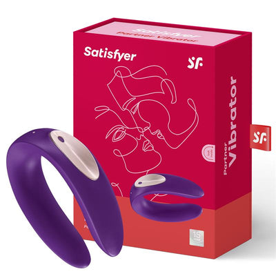 Vibratorius poroms su dviguba stimuliacija - Satisfyer Double Plus Remote Partner Vibrator