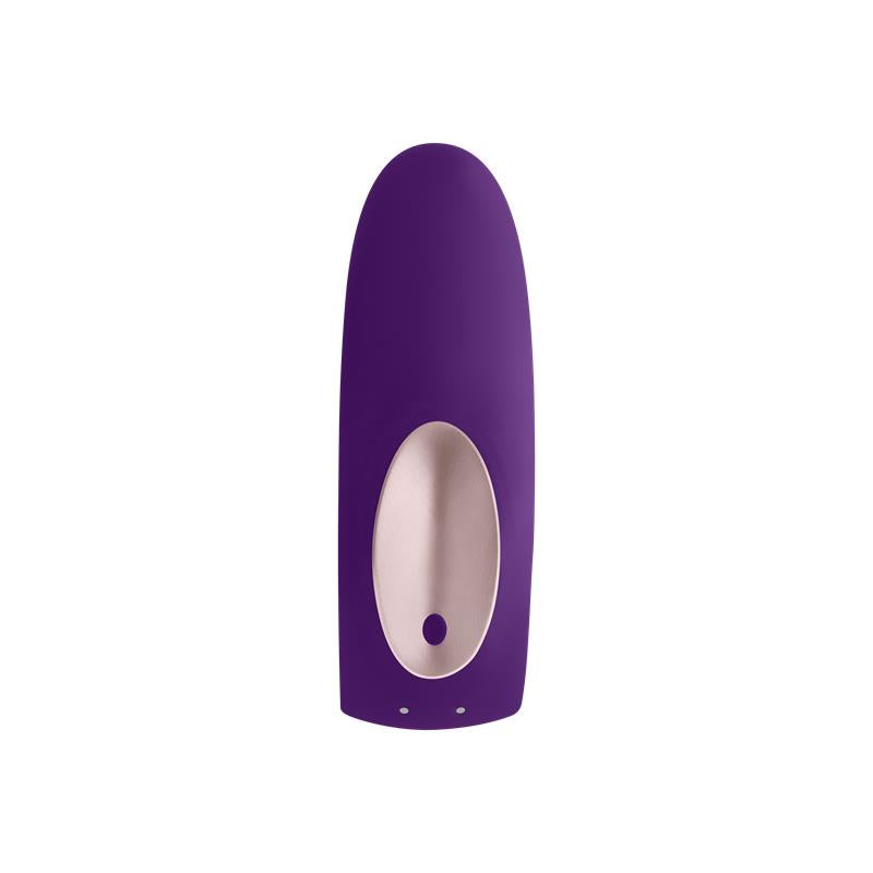 Porų vibratorius makšties ir penio stimuliacijai - Satisfyer Double Plus Remote Partner Vibrator