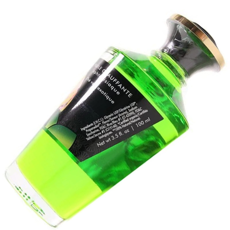 Šildantis afrodiziako masažo aliejus su Žaliąja arbata, skirtas erotiniam viso kūno masažui, 100% natūralus ir valgomas - SHUNGA Aphrodisiac Warming massage Oil