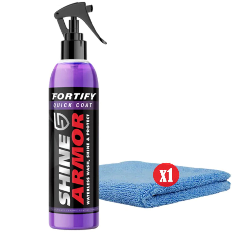 Shine Armor Fortify Quick Coat - Keraminė kėbulo nano danga apsaugo, suteikia blizgesio ir atnaujina automobilio ir vidaus apdailos spalvą, puikiai tinka metalui, plastikui ir stiklui atnaujinti