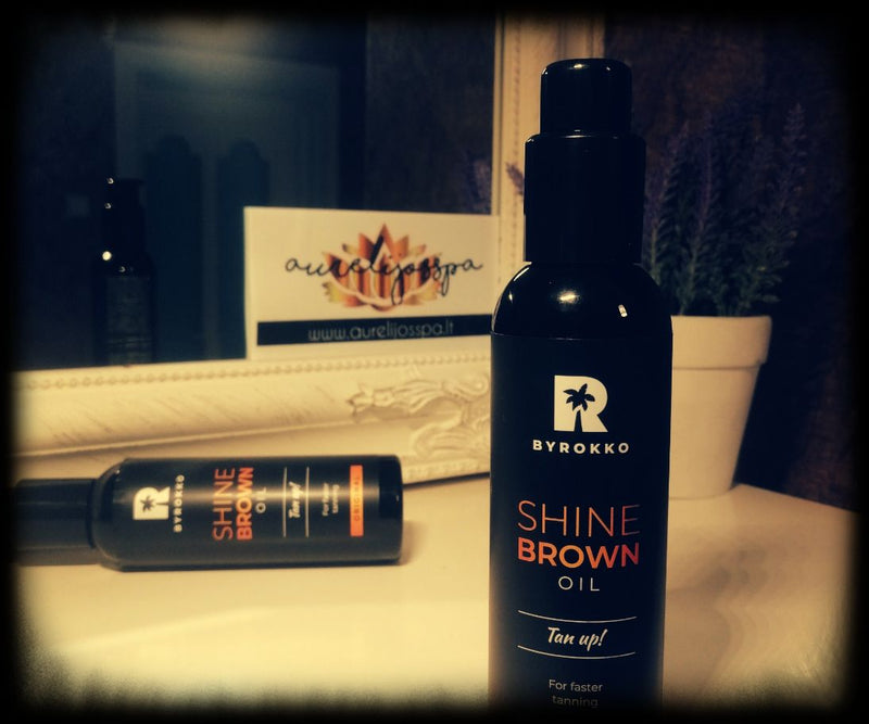 Shine Brown įdegio aliejus | BYROKKO - AurelijosSPA
