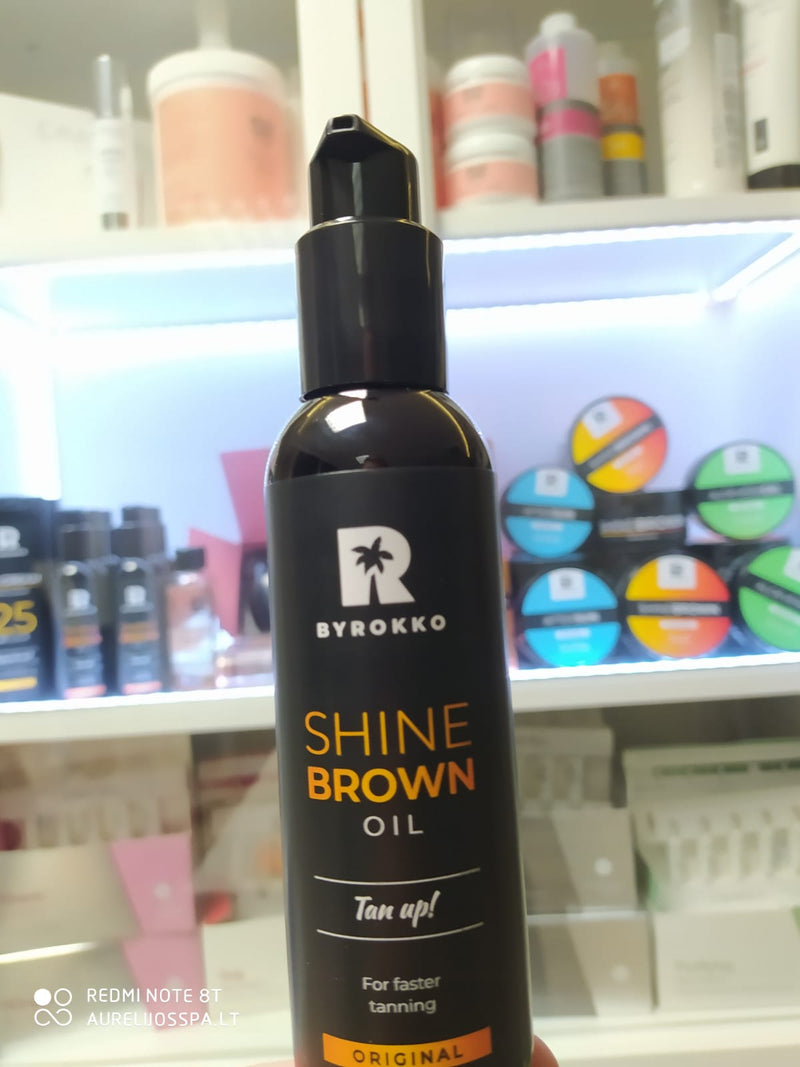 Shine Brown įdegio aliejus | BYROKKO - AurelijosSPA