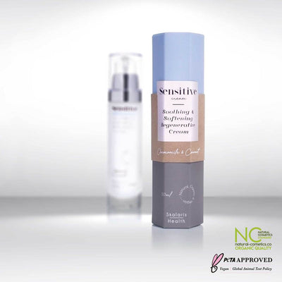 Jautrios odos veido kremas su ramunėlėmis ir alaviju - Skalaris Health