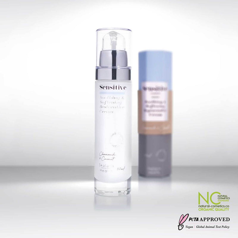 Jautrios odos veido kremas su vitaminais A ir K - Skalaris Health