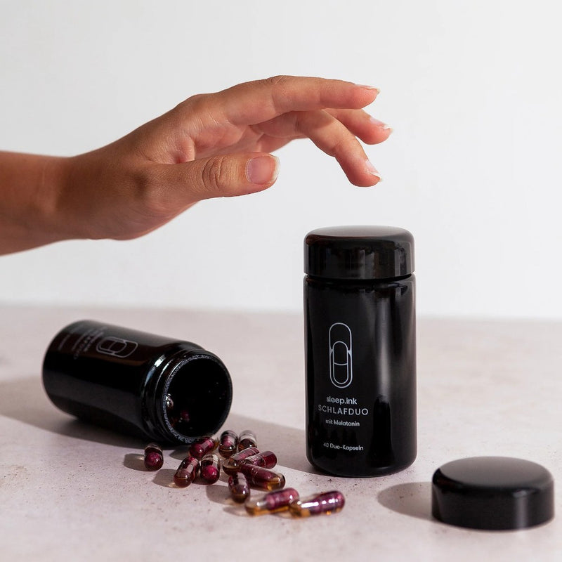 Kapsulės miegui gerinti su Melatoninu - Maisto papildas - Sleep.ink