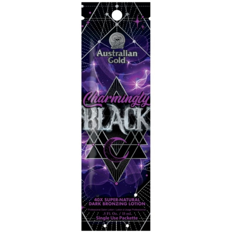Soliariumo įdegio kremas su dilgčiukais ir 40x bronzantais Australian Gold CHARMINGLY BLACK 15ml