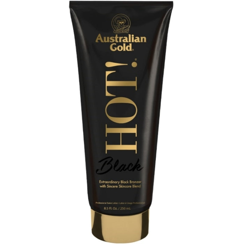 Soliariumo įdegio kremas su natūraliais bronzantais Australian Gold HOT! BLACK 250ml