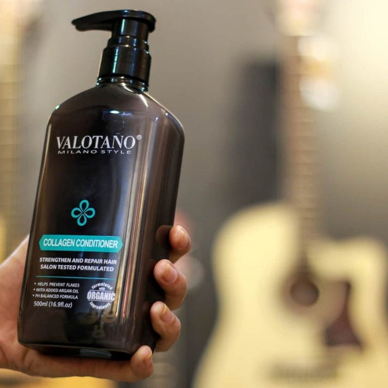 Plaukų Kondicionierius su Kolagenu ir vitaminu E - VALOTANO