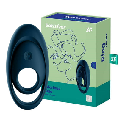 Vibruojantis penio žiedas | Jaudinantis sekso žaislas tinkantis porų meilės žaidimams - Satisfyer Glorious Duo Penis Ring Vibrator