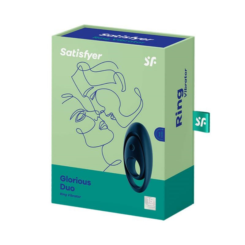 Vibruojantis penio žiedas Satisfyer Glorious Duo | Stipresnei erekcijai ir klitorio stimuliacijai - Satisfyer Glorious Duo Penis Ring Vibrator