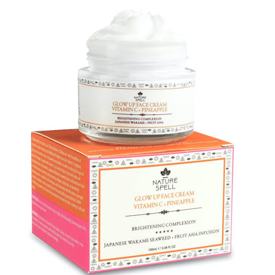 Vitamino C ir Ananasų Gaivinantis Veido Kremas - Nature Spell