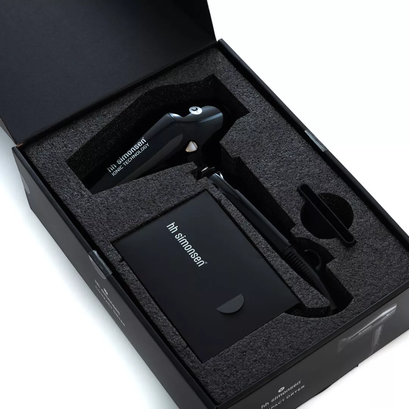 Profesionalus HH Simonsen galingas Jonizuojantis Plaukų džiovintuvas COMPACT DRYER su Jonų Technologija kuri sumažina plaukų pūtimąsi