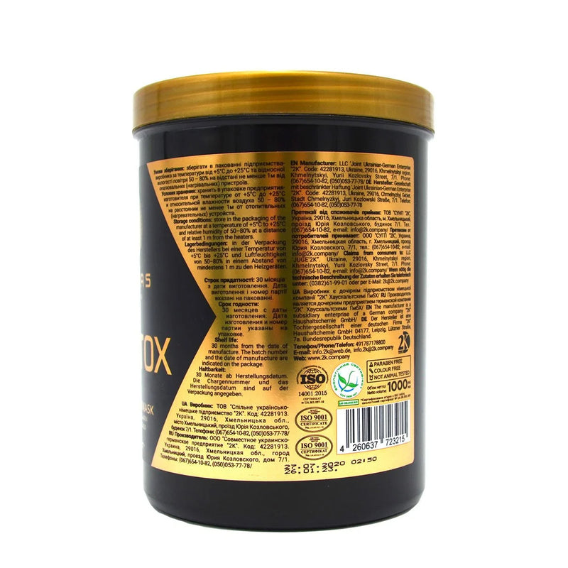 Kreminė Plaukų Kaukė su Keratinu, Kolagenu ir Hialurono Rūgštimi pažeistiems plaukams - Dallas Cosmetics Pro-Tox Hair Cream Mask with Keratin, Collagen and Hyaluronic acid