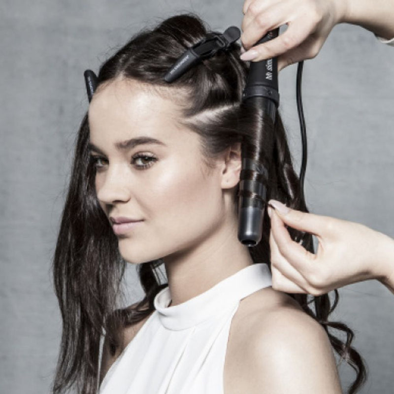 HH Simonsen ROD VS4 Profesionalus Keramikinis Plaukų Garbanojimo Įrankis Storiems Plaukams, apsaugo plaukus nuo pažeidimų ir nuo karščio, plaukų garbanojimo žnyplės