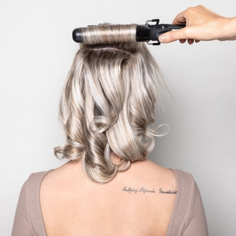 HH SIMONSEN ROD VS11 Profesionalus Keramikinis plaukų garbanojimo įrankis storiems plaukams su Turmalinu, ilgai išlaiko karštį, užveria plauko kutikulę, atgaivina natūralius plauko aliejus ir suteikia stulbinamas garbanas