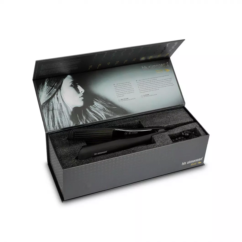 HH Simonsen ROD VS6 Profesionalios Keramikinės Plaukų Gofravimo Žnyplės, sukuria mažas ir mielas zig-zag formos garbanas ir suteikia plaukams apimties, plaukų gofras