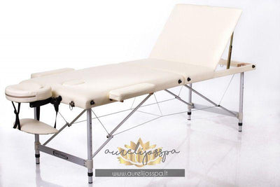 Sulankstomas Masažinis Stalas | Aluminum su pakeliamuoju mechanizmu - AurelijosSPA