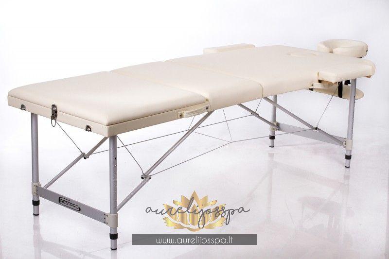Sulankstomas Masažinis Stalas | Aluminum su pakeliamuoju mechanizmu - AurelijosSPA