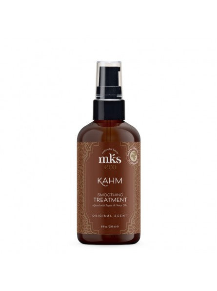 MKS eco Marrakesh Tiesinantis Plaukų Pienelis su argano ir kanapių aliejumi, Suteikia itin tiesius plaukus arba švelnias garbanotų ir banguotų plaukų efektą, Neleidžia plaukams pūstis net esant drėgnam orui