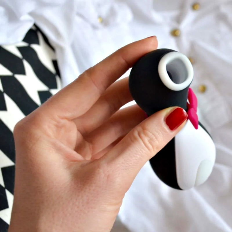 Pingvino formos Vakuuminis Klitorio Stimuliatorius stipriam orgazmui - Satisfyer Penguin Air Pulse Stimulator