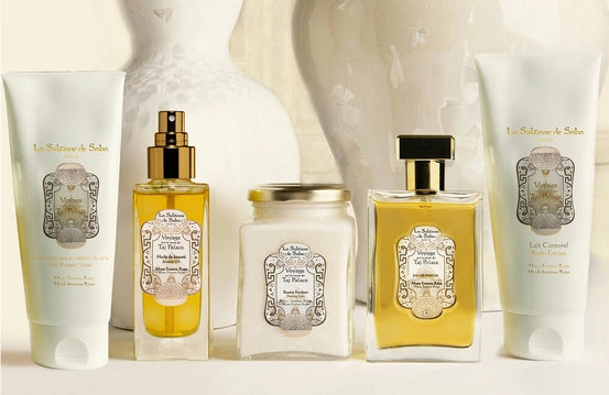 Colección de perfumes y cosméticos para el rostro y el cuerpo: "Journey to Taj Palace" - La Sultane De Saba