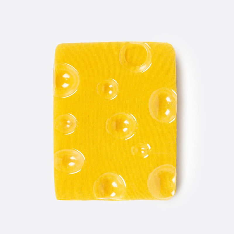 Kojinės Šveicariškas Sūris Gruyere, žaismingos spalvotos kojinės, Originali dovana vyrams, moterims, vaikams ir paaugliams, universalus dydis, sūrio formos kojinės  - EAT MY SOCKS Soft Gruyère Cheese