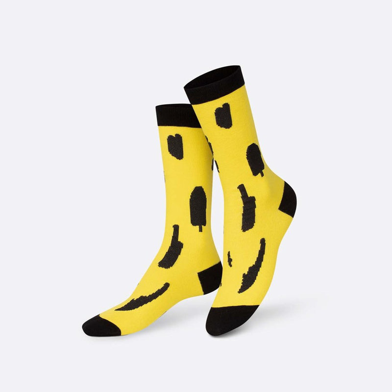 Kojinės bananas, žaismingos spalvotos kojinės, Originali dovana vyrams, moterims, vaikams ir paaugliams, universalus dydis, banano formos kojinės  - EAT MY SOCKS Tropical Banana