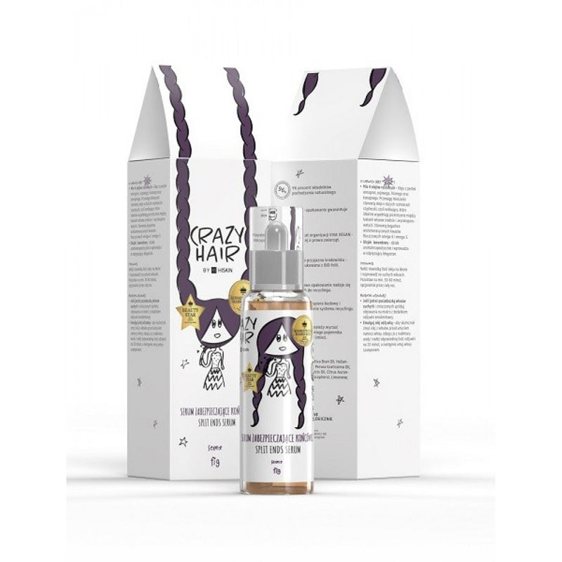 Crazy Hair Fig Split End Serum, Atstatantis serumas plaukų galiukams, serumas nuo plaukų slinkimo, serumas nuo plaukų galiukų lūžinėjimo, plaukų galiukus saugantis serumas, plaukų galiukus stiprinantis serumas, serumas sausiems plaukams, serumas nušiurusiems plaukams