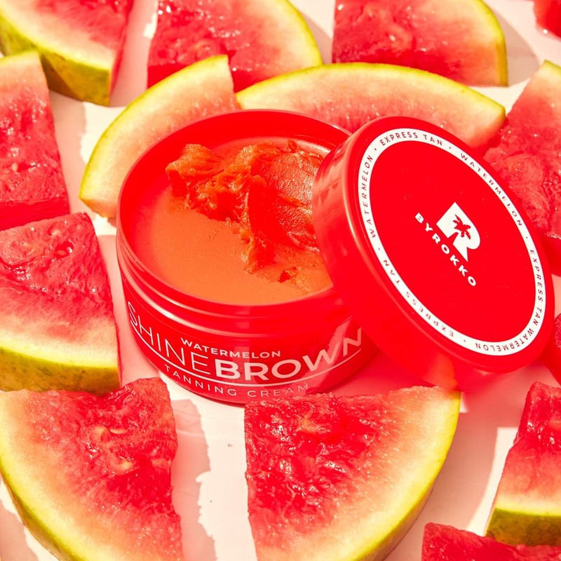 BYROKKO Shine Brown Watermelon Cream - įdegio kremas su arbūzais