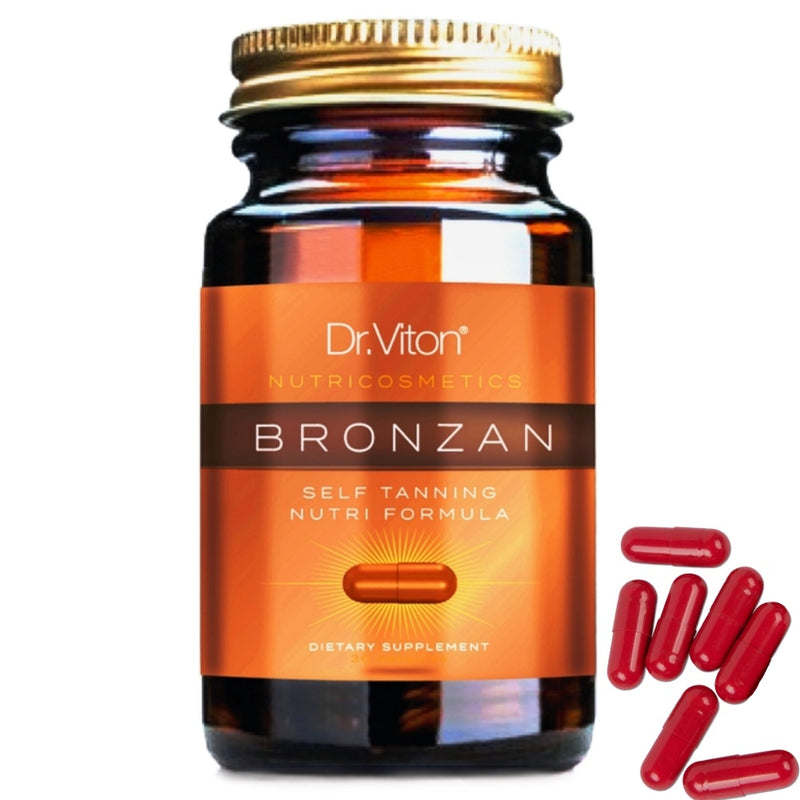 Dr. Viton BRONZAN Self-tanning capsules, savaiminio įdegio kapsulės, įdegis be saulės