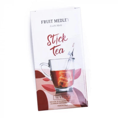 STICK TEA FRUIT MEDLEY Vaisių Skonio Žolelių Arbatos Lazdelės 15 vnt., Juodoji arbata, Žolelių arbata, Žalioji arbata, dovana kalėdoms