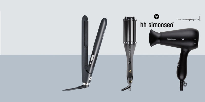 HH Simonsen dispositivi professionali per acconciature di alta qualità, arricciacapelli, arricciacapelli e piastre per capelli in ceramica, asciugacapelli ionizzanti
