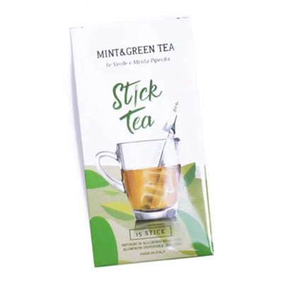 STICK TEA, MINT & GREEN TEA, Mėtų Skonio Žaliosios Arbatos Lazdelės 15 vnt., Juodoji arbata, Žolelių arbata, Žalioji arbata, dovana kalėdoms