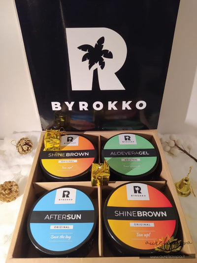Įdegio priemonių rinkinys - BYROKKO Shine Brown Sun Kissed Box