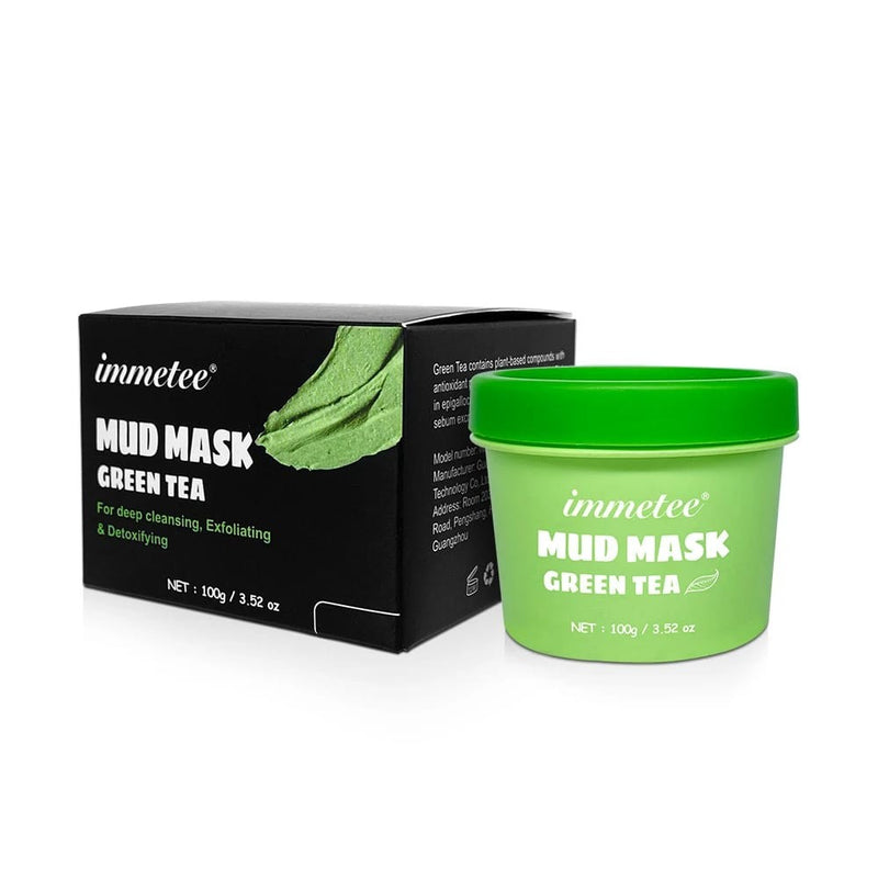 Negyvosios Jūros Purvo Veido Kaukė su žaliąja arbata | Dead Sea Mud Mask with green tea - IMMETEE
